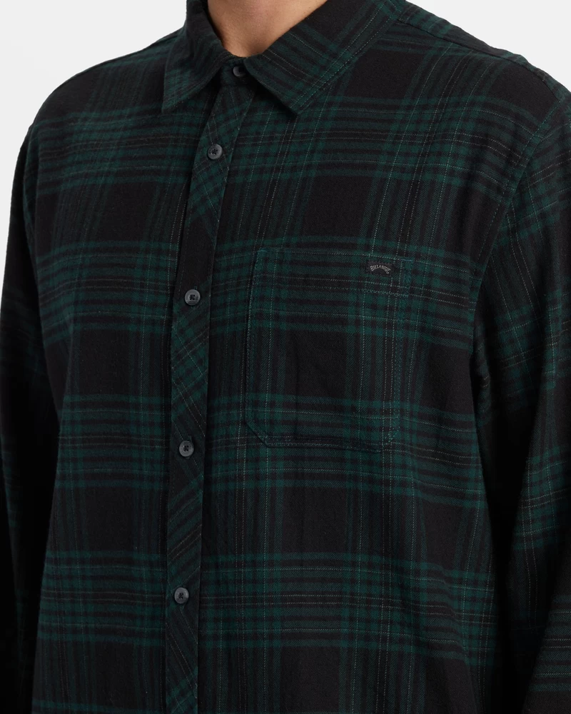 Billabong Coastline Flannel Shirt - Black