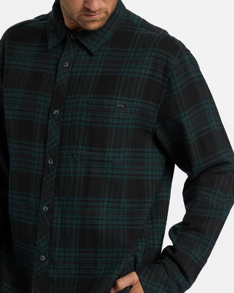 Billabong Coastline Flannel Shirt - Black