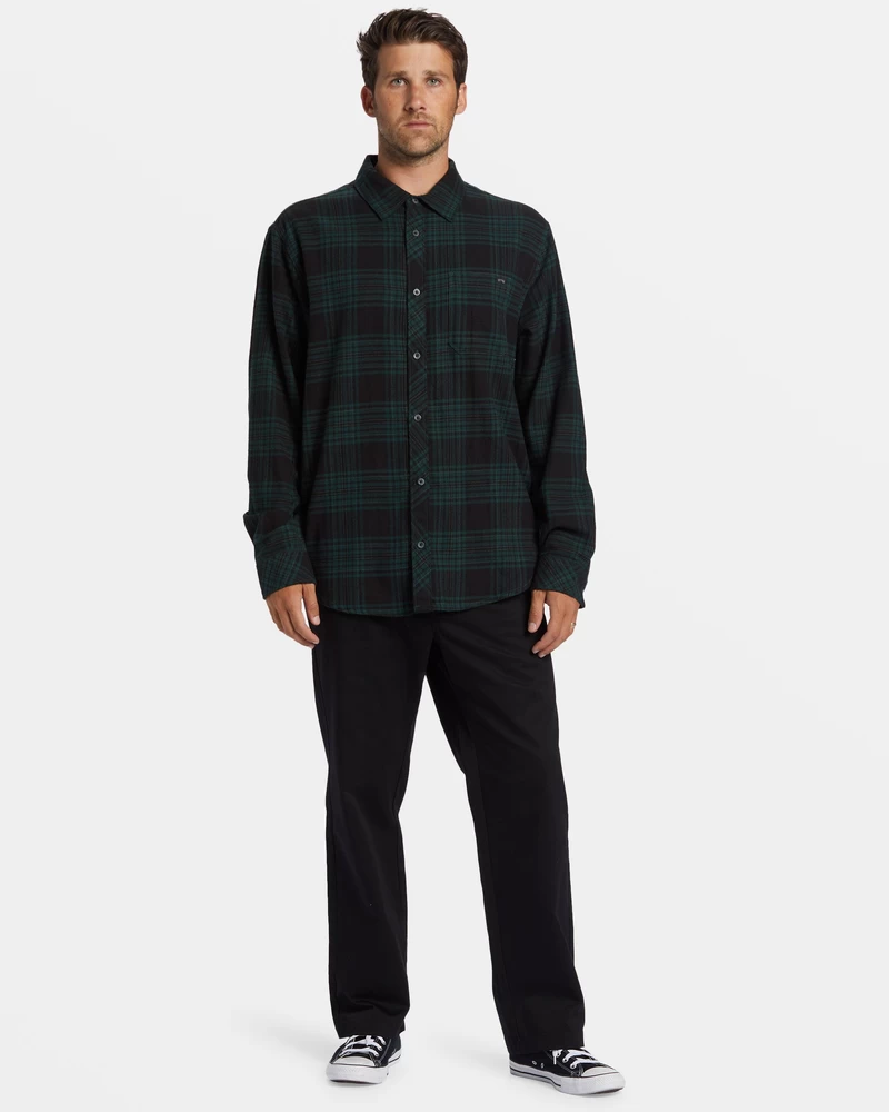 Billabong Coastline Flannel Shirt - Black