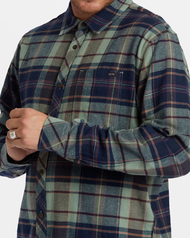 Billabong Coastline Flannel Shirt - Fern
