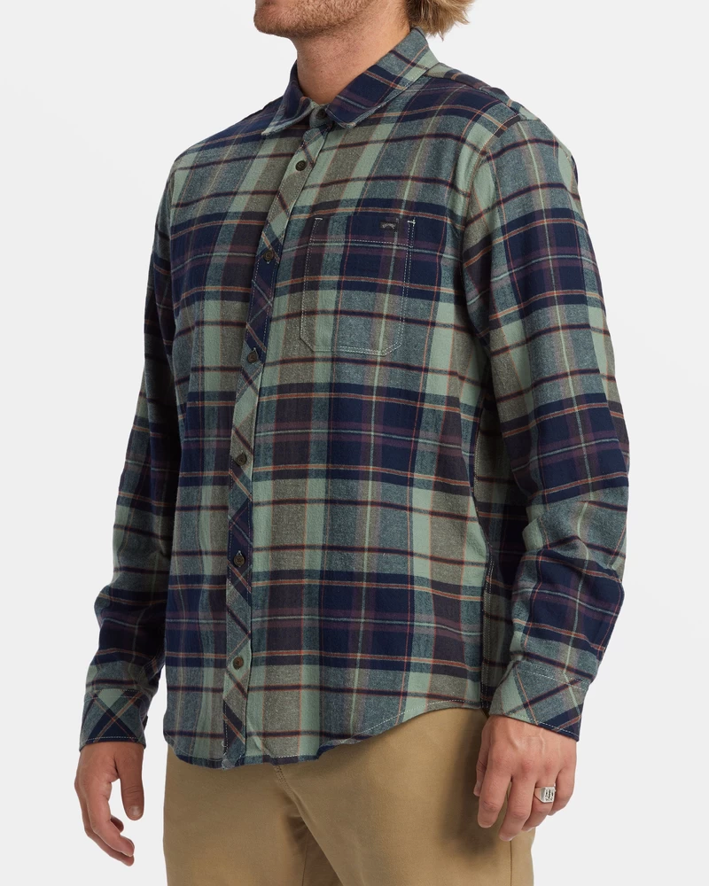 Billabong Coastline Flannel Shirt - Fern