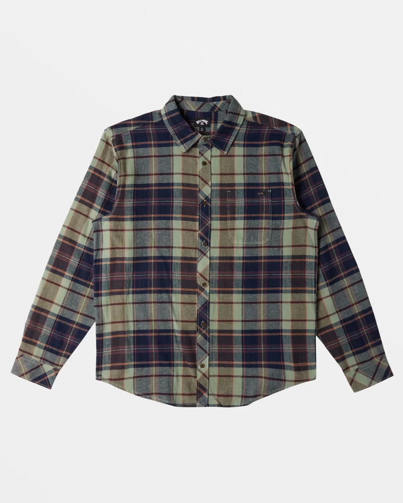 Billabong Coastline Flannel Shirt - Fern