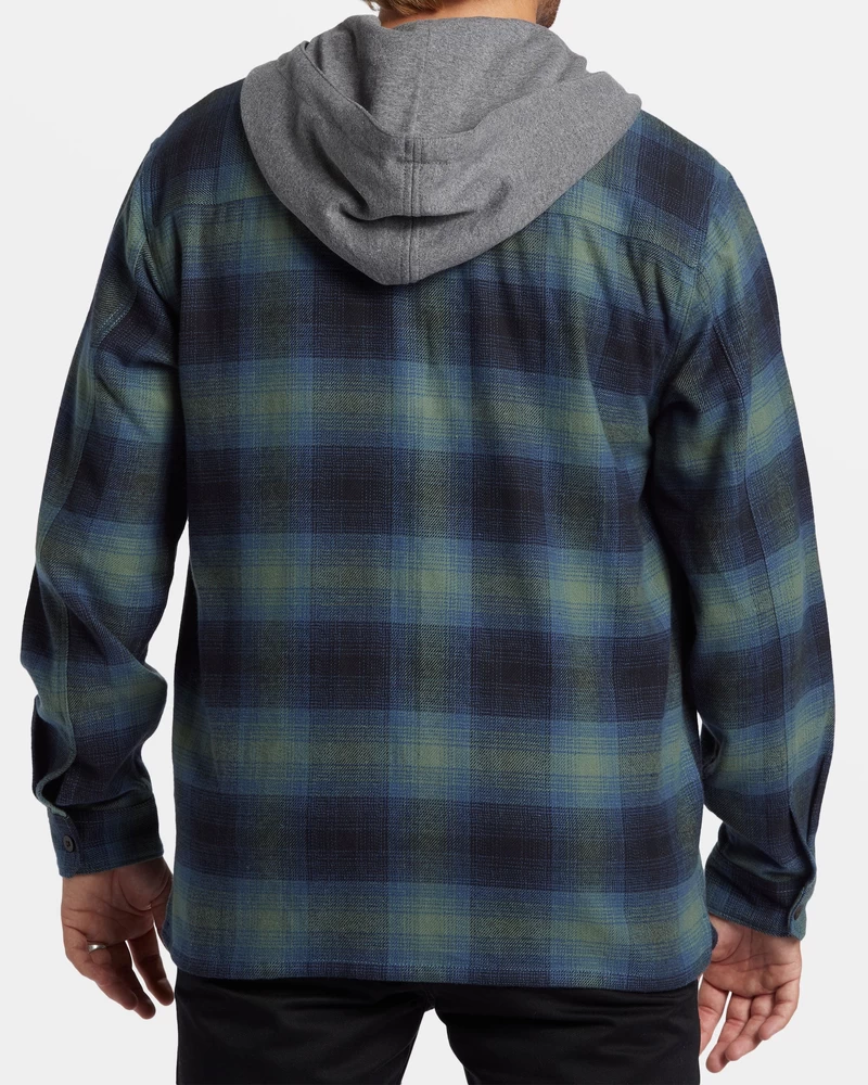 Camisas Ropa De Hombre Camisa De Franela Con Capucha Billabong Baja Fern