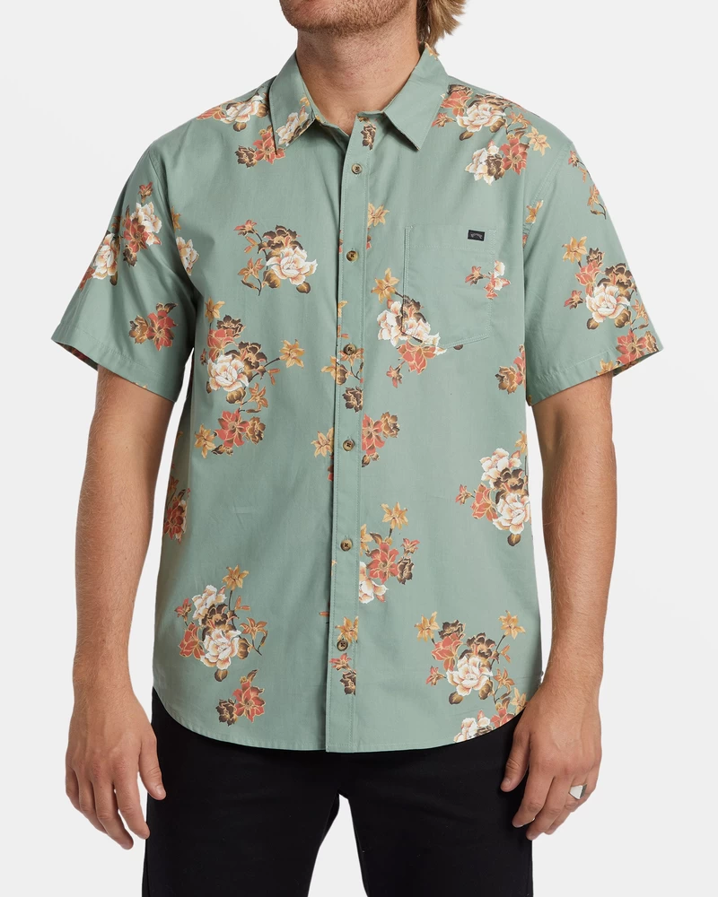 Billabong Sundays Mini Short Sleeve Shirt - Sage