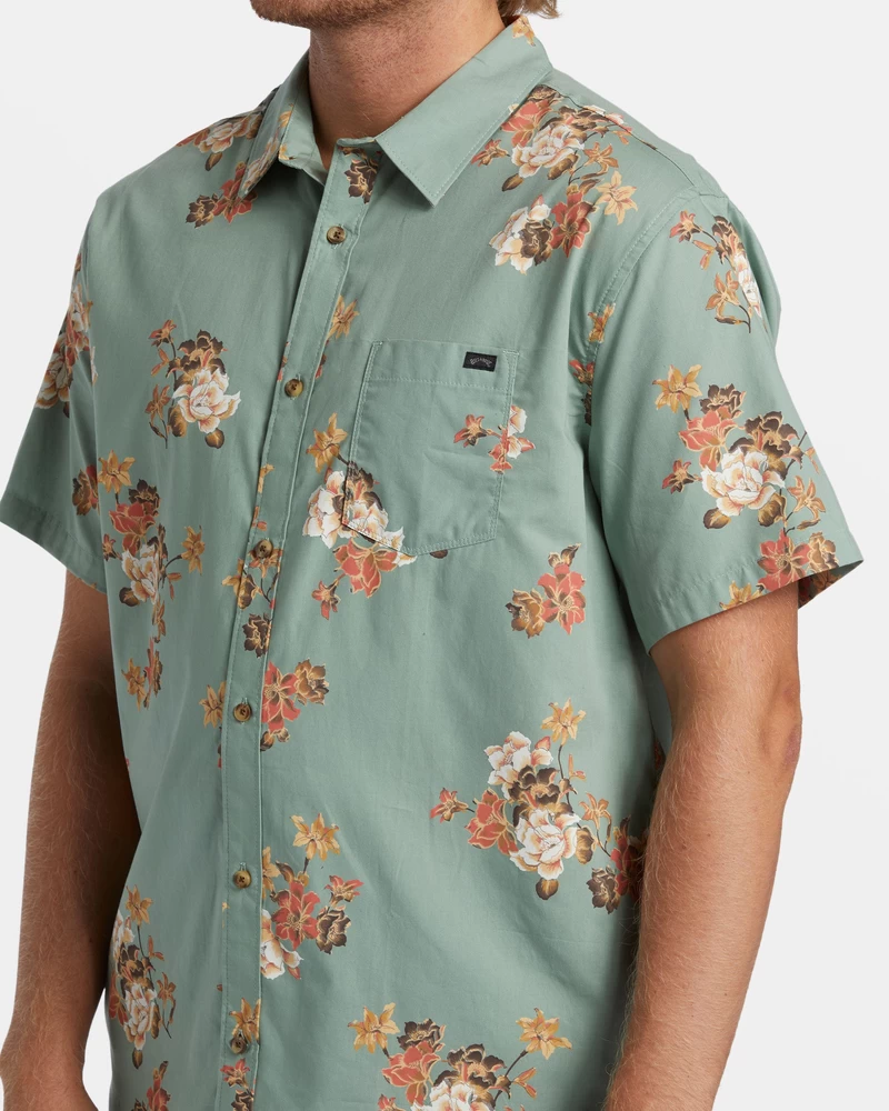Billabong Sundays Mini Short Sleeve Shirt - Sage