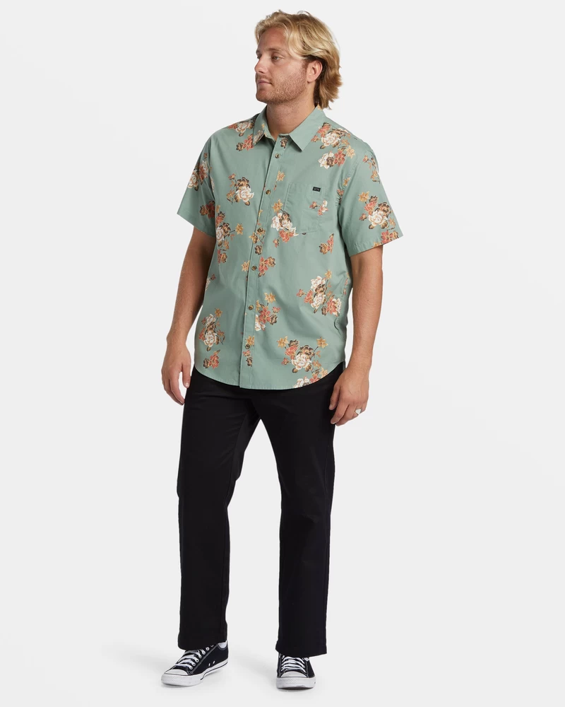 Billabong Sundays Mini Short Sleeve Shirt - Sage