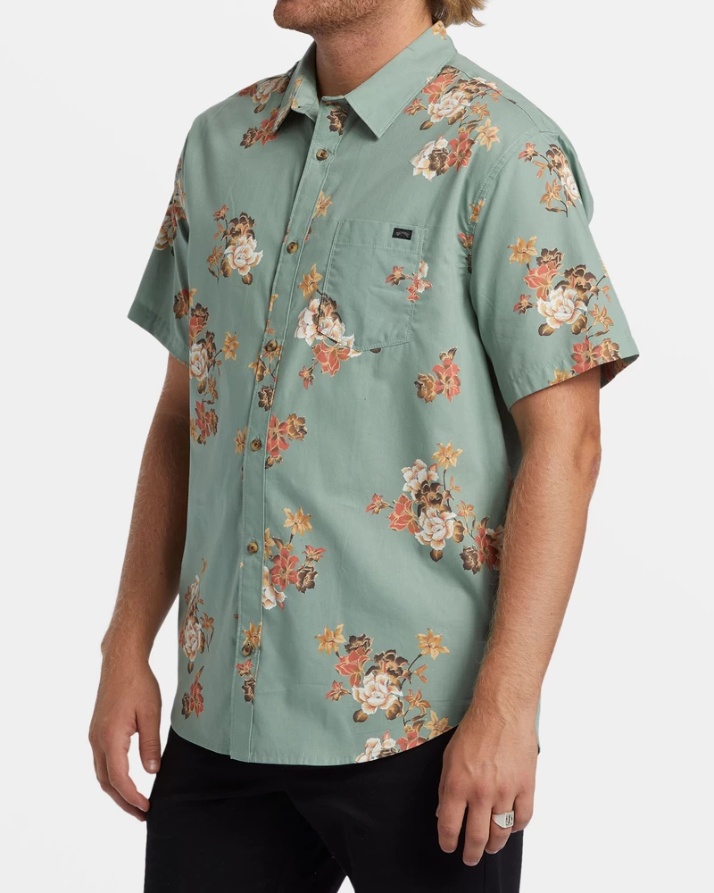 Billabong Sundays Mini Short Sleeve Shirt - Sage