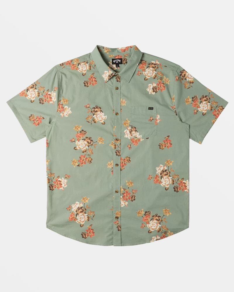 Billabong Sundays Mini Short Sleeve Shirt - Sage