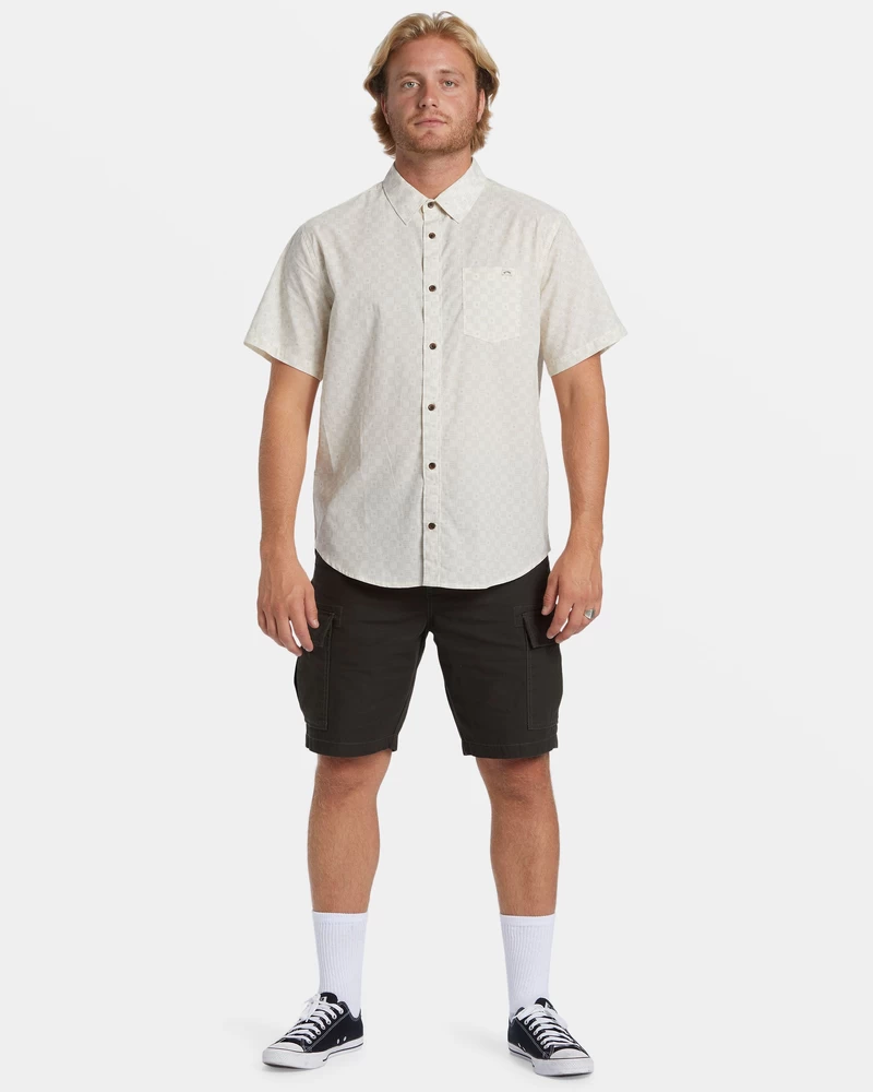 Billabong Sundays Mini Short Sleeve Shirt - Taupe
