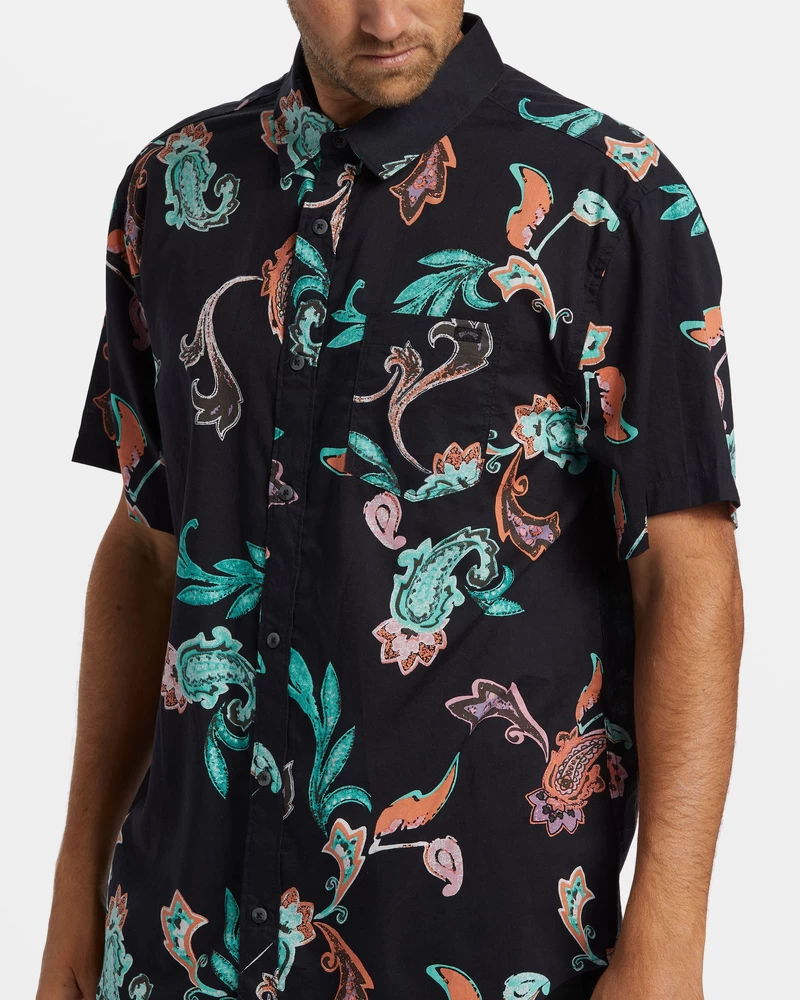 Billabong Sundays Short Sleeve Shirt - Black Multi