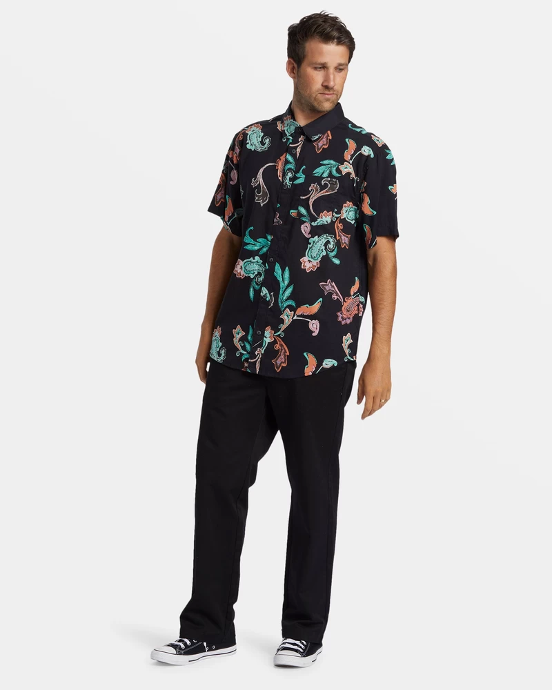 Billabong Sundays Short Sleeve Shirt - Black Multi