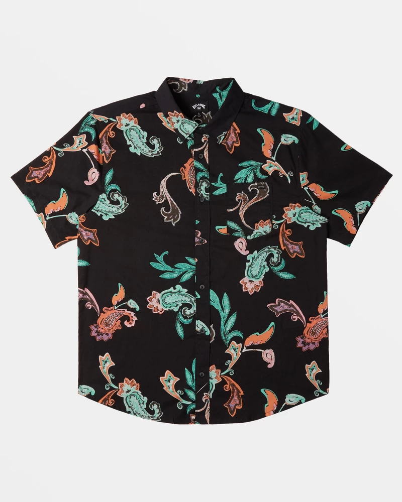 Billabong Sundays Short Sleeve Shirt - Black Multi