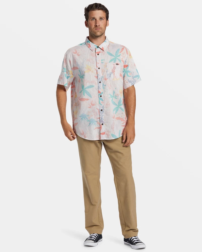 Billabong Sundays Krekls Ar īsām Piedurknēm - Migla