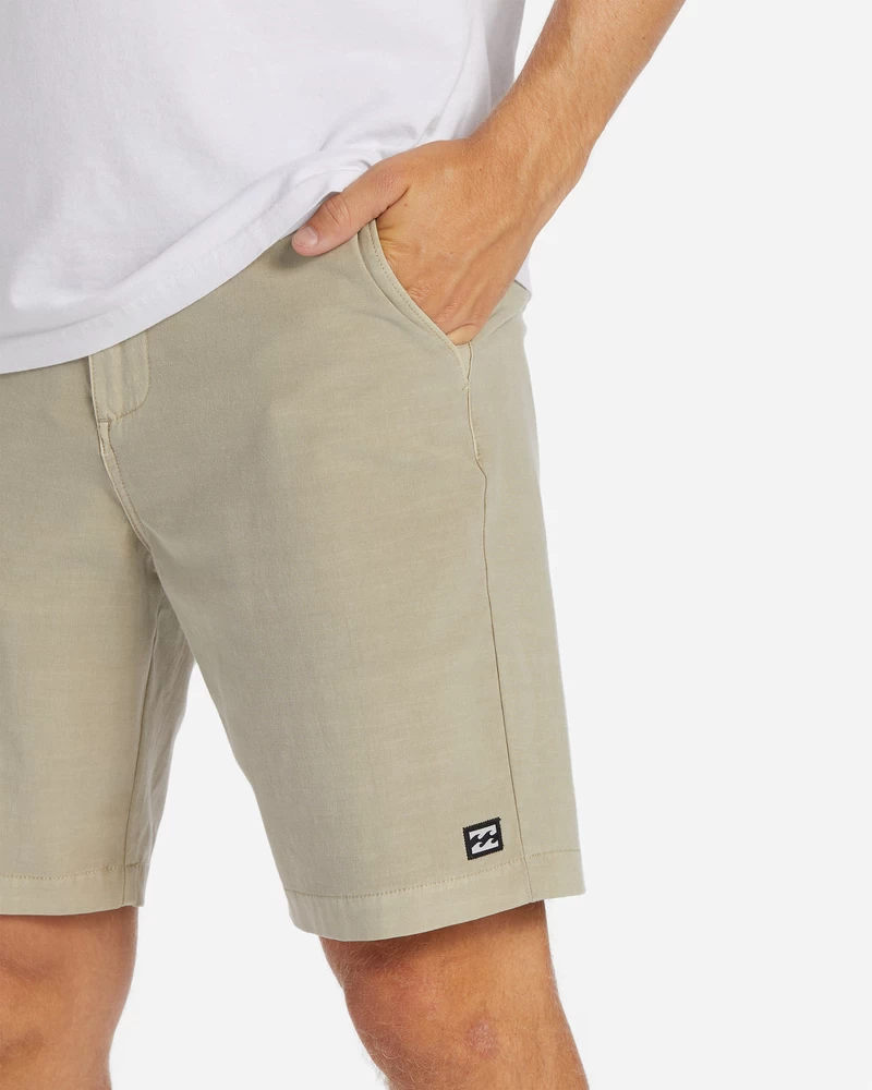 Billabong Crossfire Wave Washed 18" Hybrid Submersible Shorts - Oyster