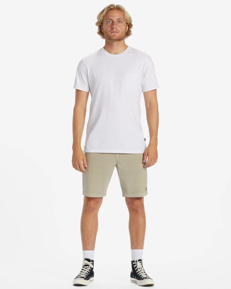 Billabong Crossfire Wave Washed 18" Hybrid Submersible Shorts - Oyster