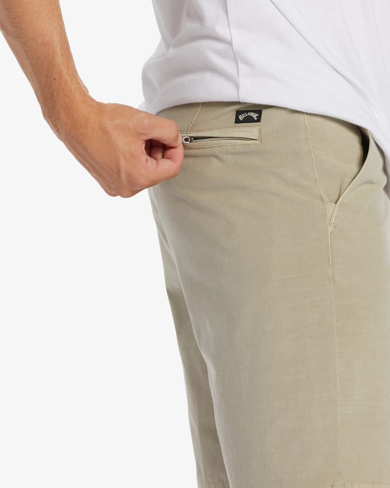 Billabong Crossfire Wave Washed 18" Hybrid Submersible Shorts - Oyster