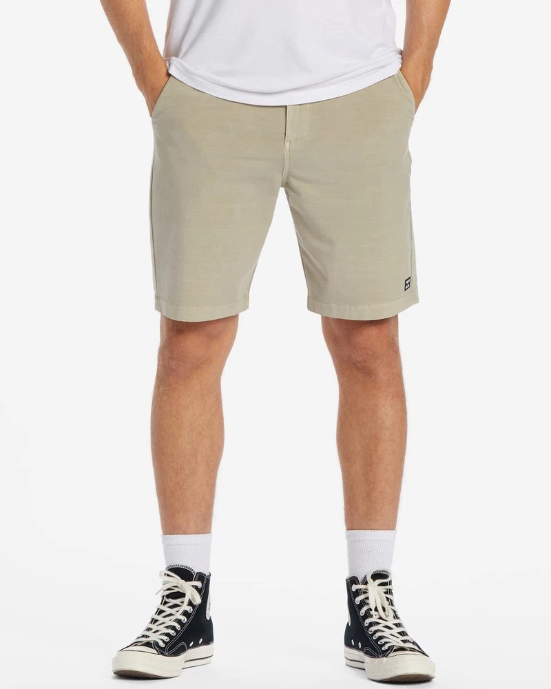 Billabong Crossfire Wave Washed 18" Hybrid Submersible Shorts - Oyster