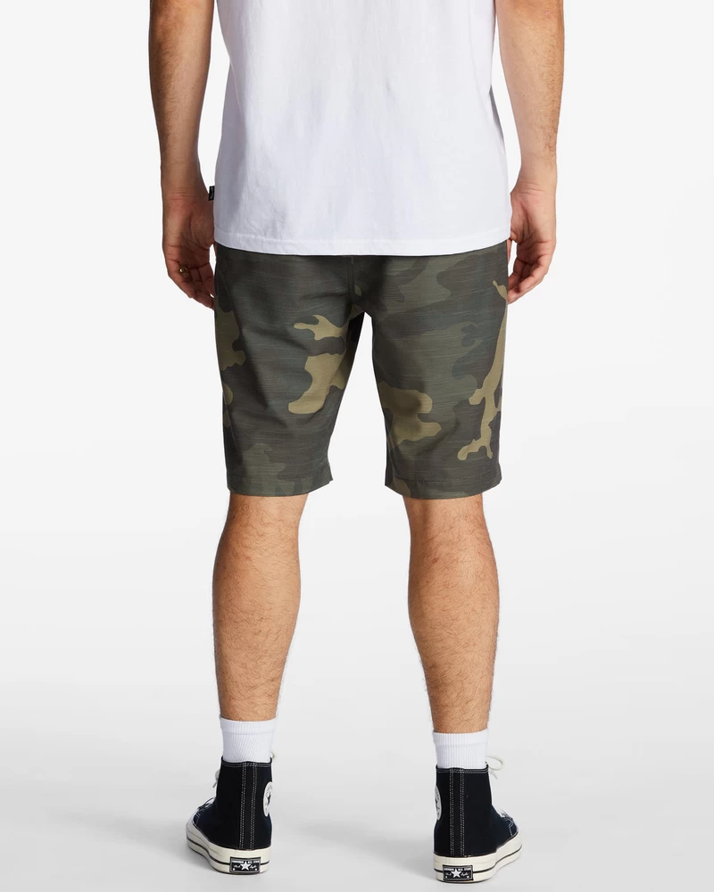 Billabong Crossfire Slub Upotettavat Shortsit 21" - Vihreä Camo
