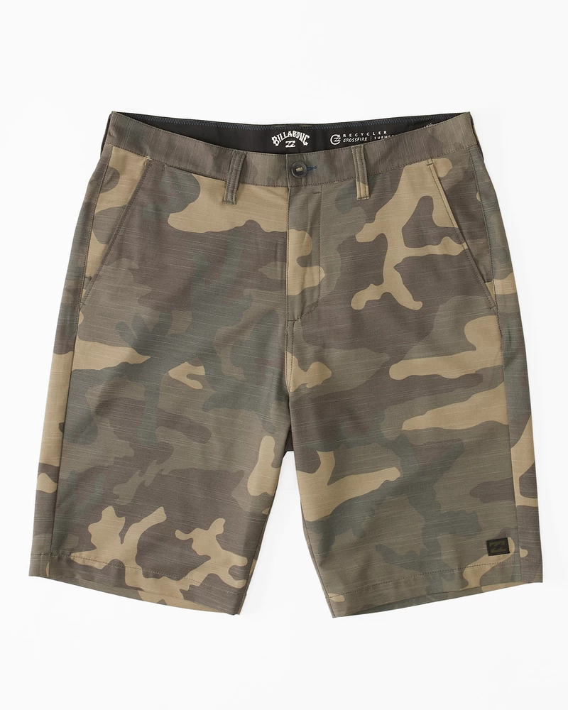 Billabong Crossfire Slub Upotettavat Shortsit 21" - Vihreä Camo