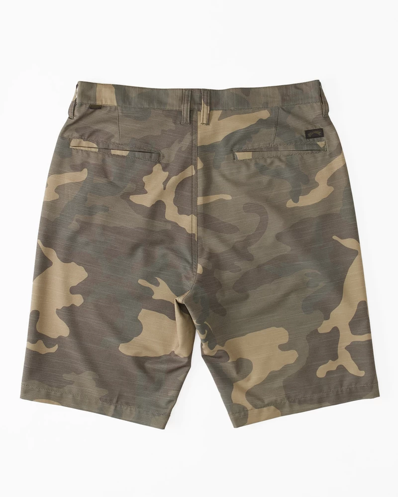Billabong Crossfire Slub Upotettavat Shortsit 21" - Vihreä Camo