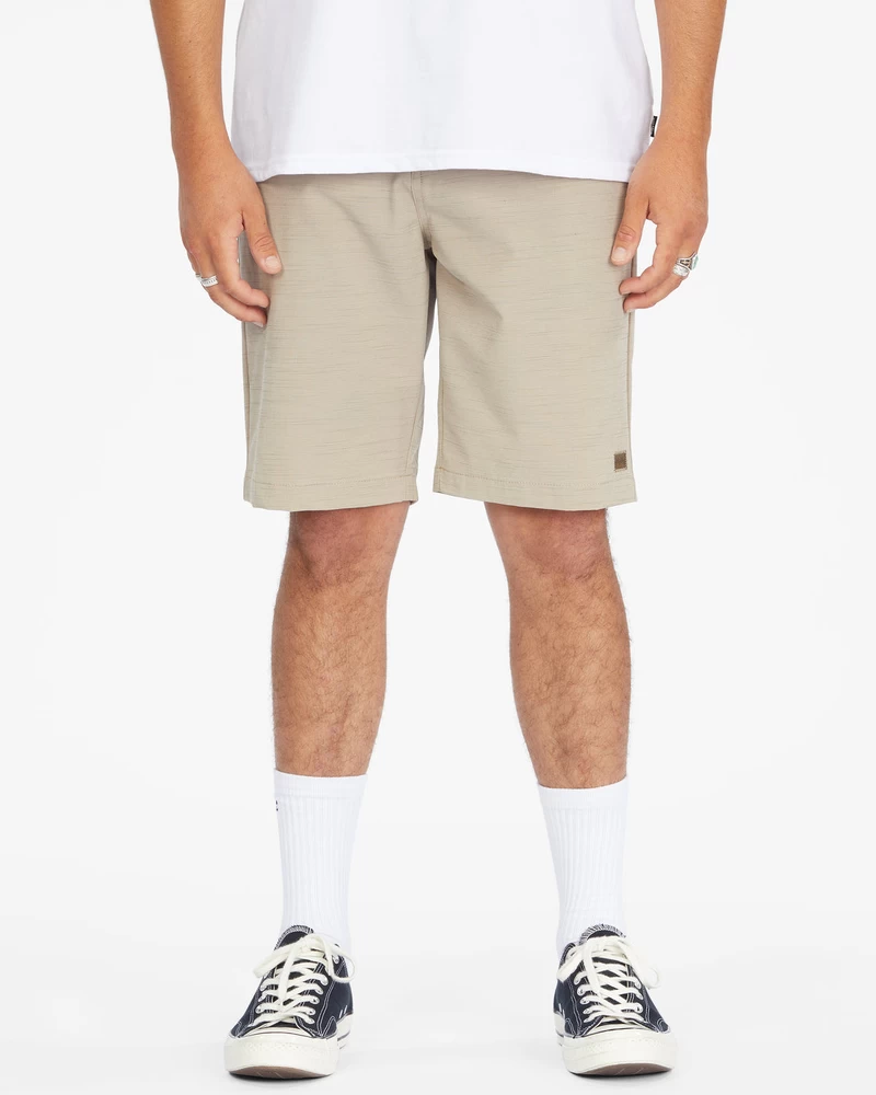 Billabong Crossfire Slub 21" Hybrid Submersible Shorts - Light Khaki
