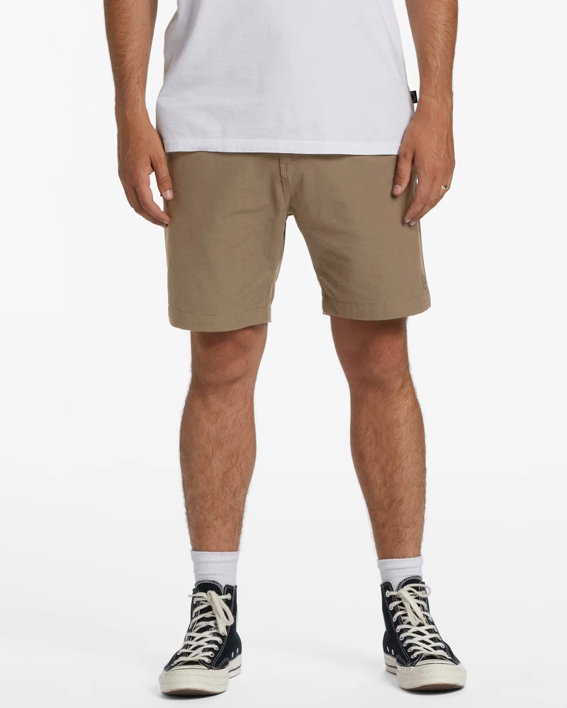 شورت Billabong A/Div Surftrek Plus بخصر مطاطي عضوي، 19 بوصة - جوزي