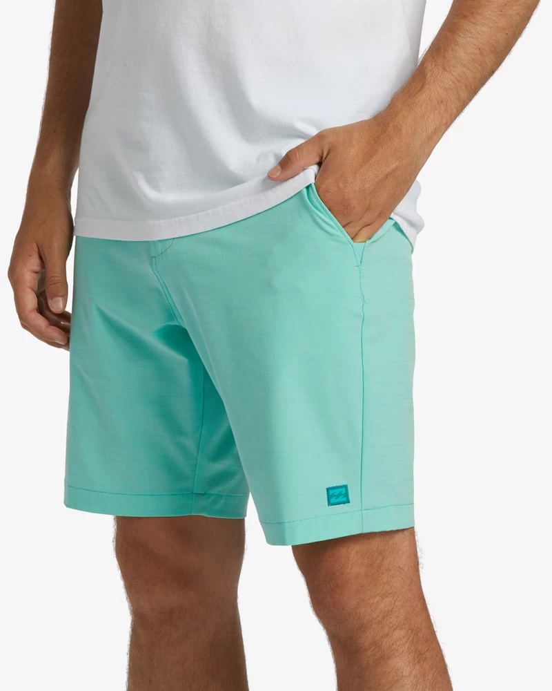 Billabong Crossfire Slub Ponorné 19" šortky - Akva