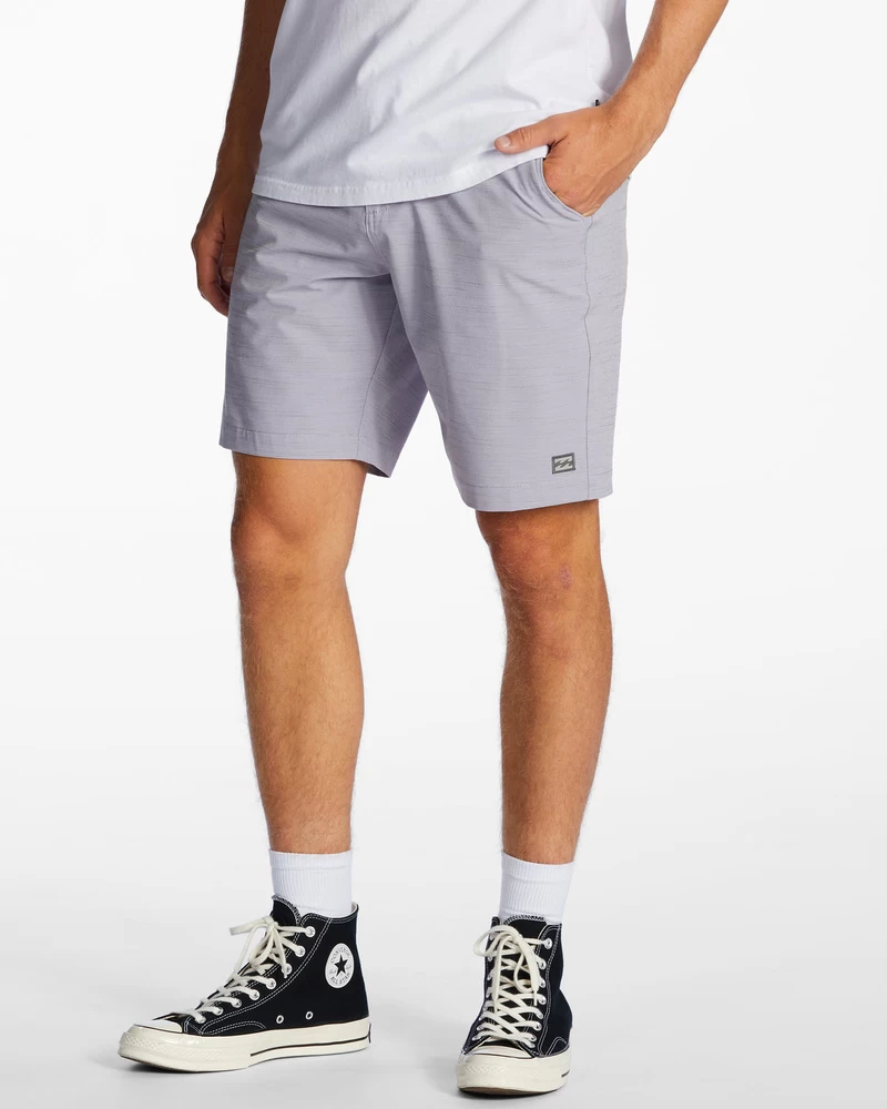 شورت بيلابونج كروس فاير سلوب 19 بوصة هجين غاطس - رمادي بنفسجي