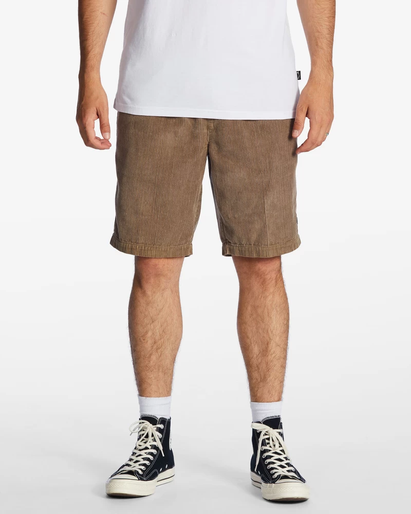 Billabong Larry Corduroy 20" Shorts - Earth