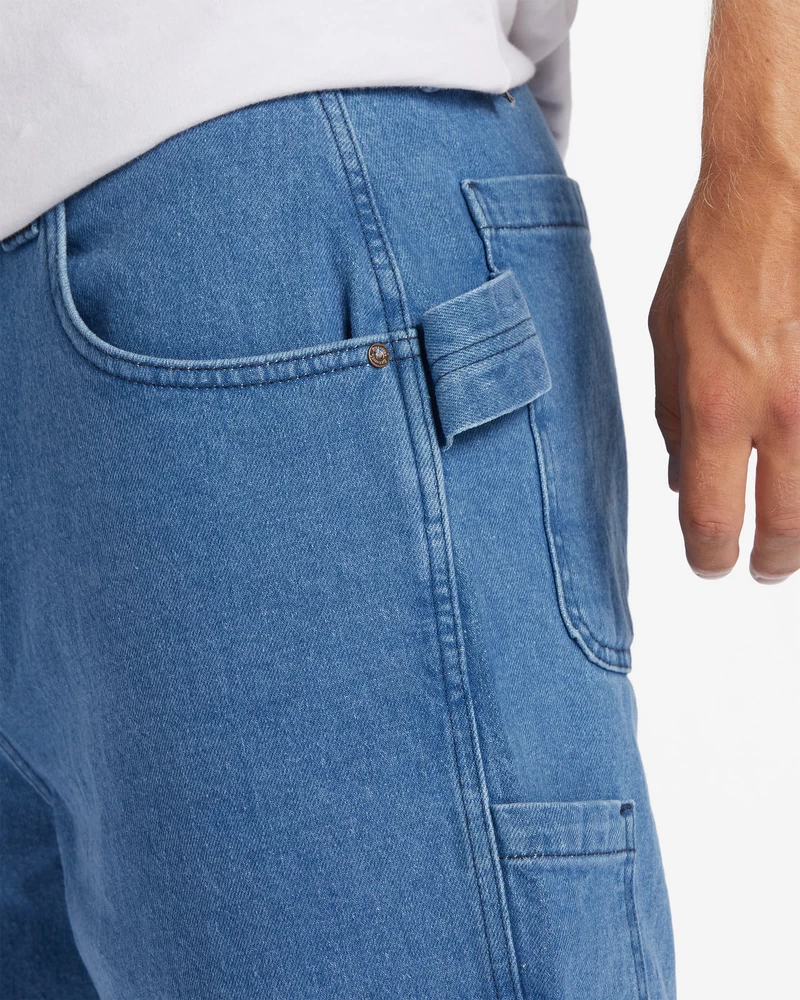 Billabong Bad Dog Denim Shorts - Indigo