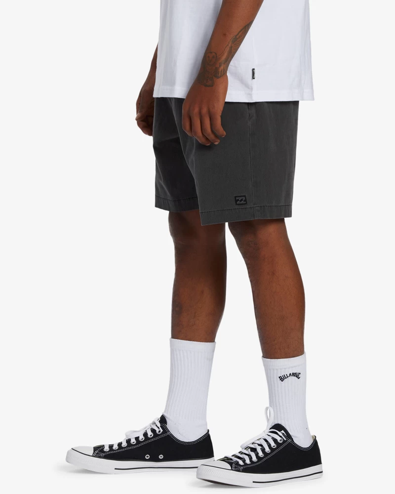 Billabong Crossfire Wave Washed 18" Hybrid Submersible Shorts - Washed Black