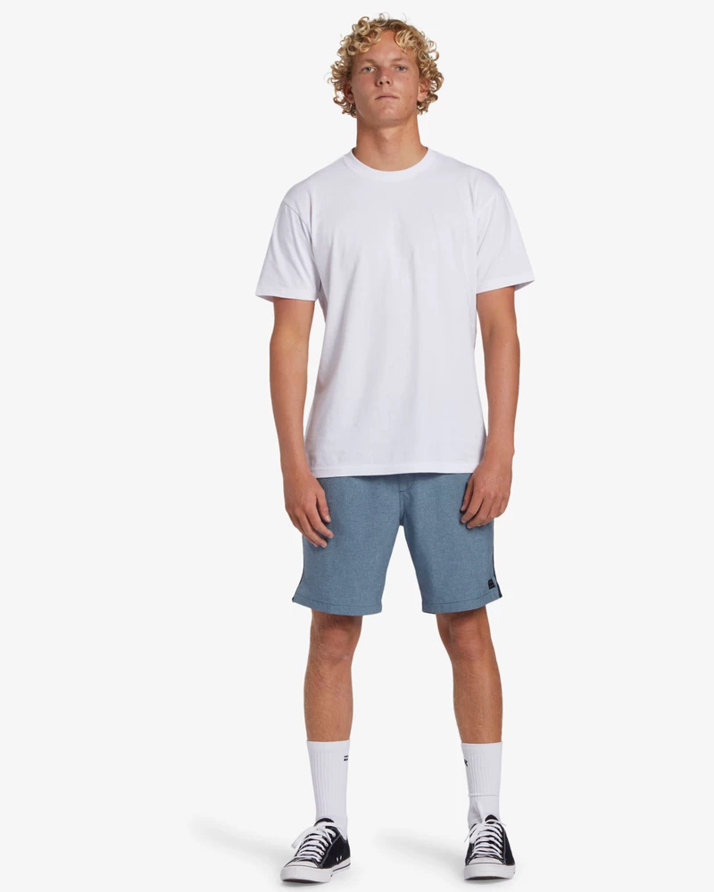 Billabong Crossfire 18" Elastic Waist Shorts - Denim Blue