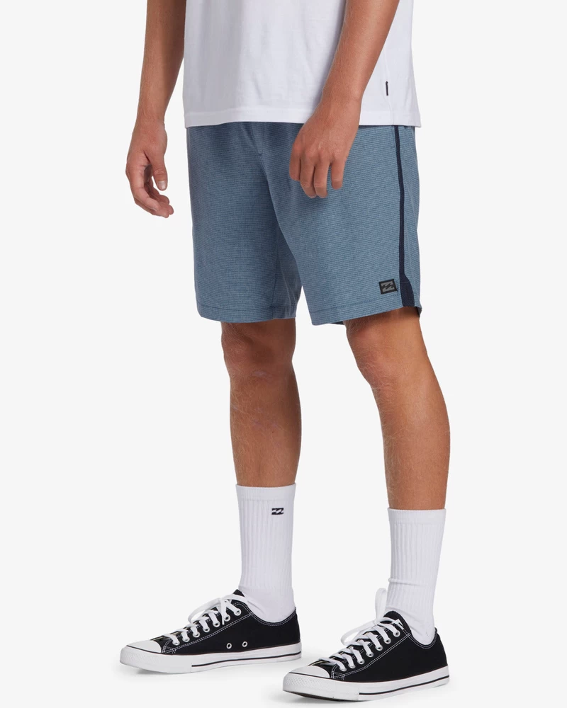 Billabong Crossfire 18" Elastic Waist Shorts - Denim Blue