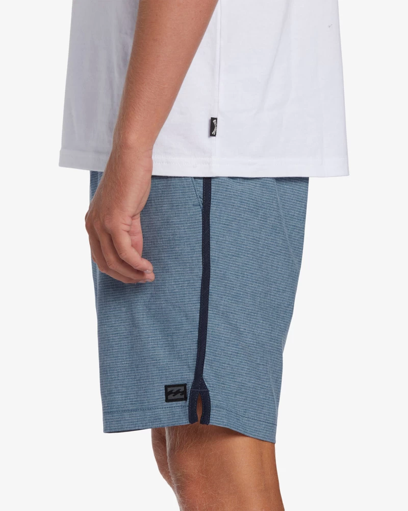 Billabong Crossfire 18" Elastic Waist Shorts - Denim Blue
