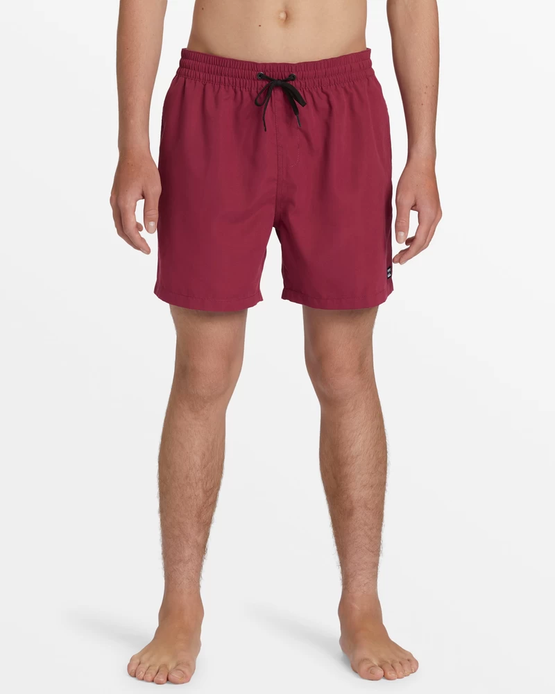 Billabong All Day Layback 16" Elastic Waist Shorts - Black Denim