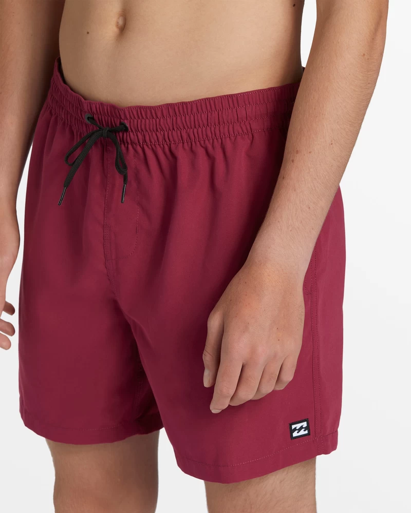 Billabong All Day Layback 16" Elastic Waist Shorts - Black Denim