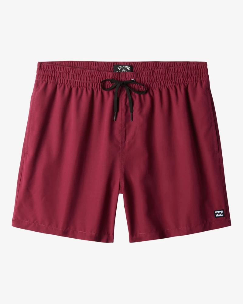 Billabong All Day Layback 16" Elastic Waist Shorts - Black Denim