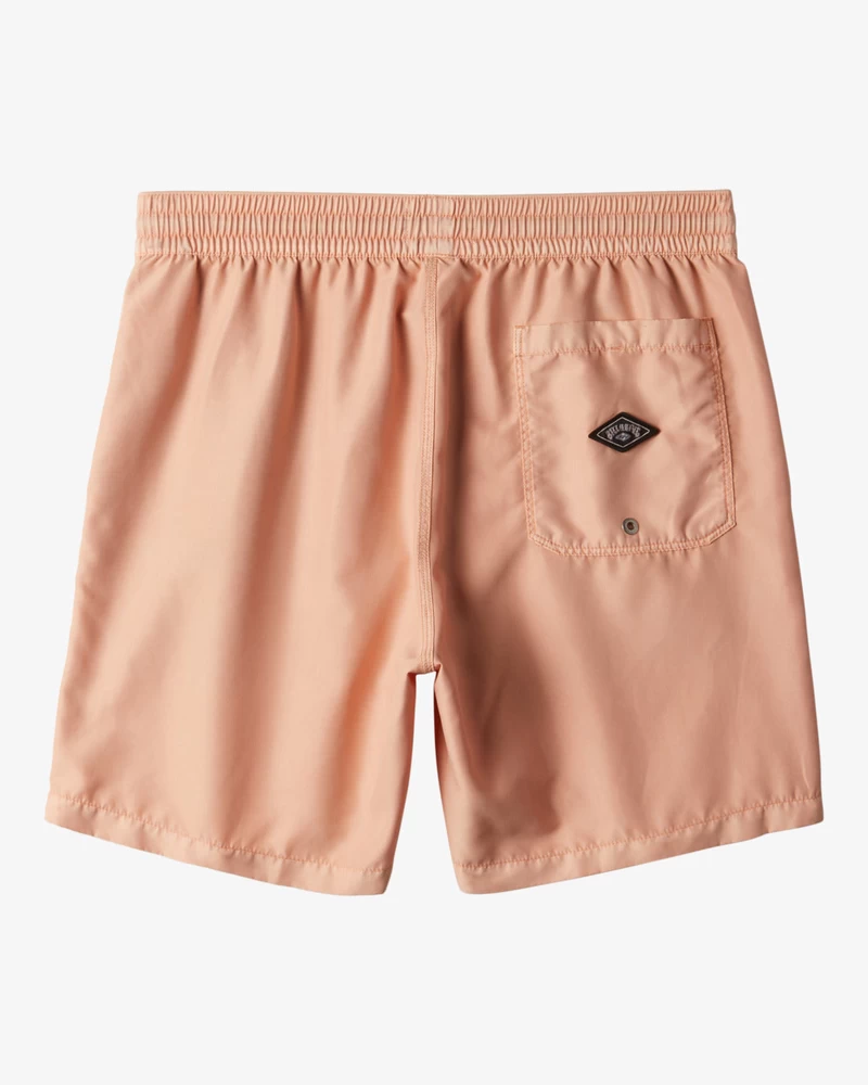 Billabong All Day Overdyed Layback 17" Elastic Waist Shorts - Dusty Melon