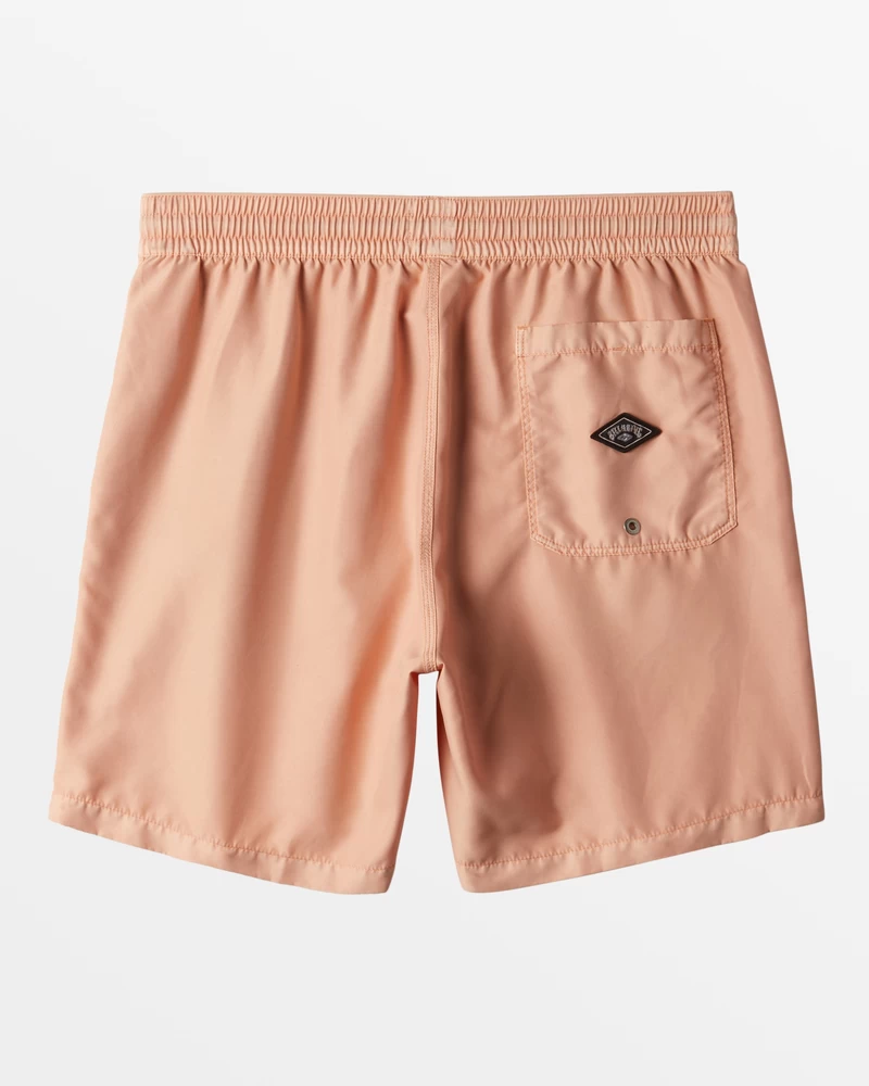 Billabong All Day Overdyed Layback 17" Elastic Waist Shorts - Dusty Melon