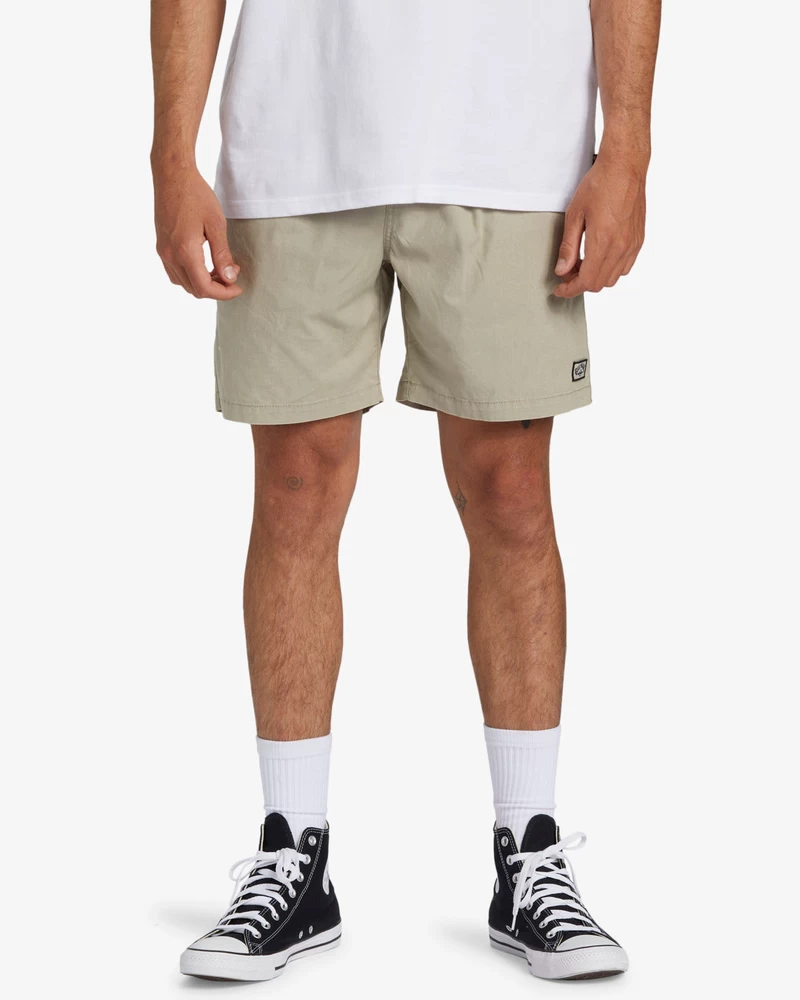 Billabong Mario Stretch 17" Elastic Waist Shorts - Nimbus Cloud