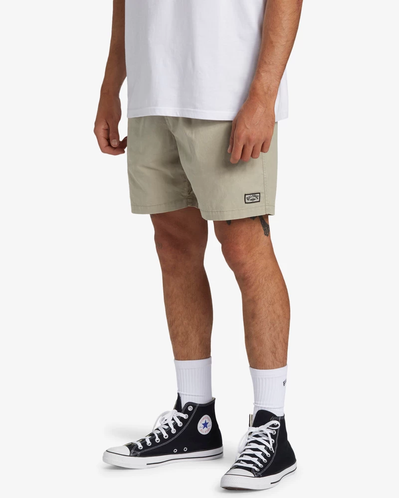 Billabong Mario Stretch 17" Elastic Waist Shorts - Nimbus Cloud