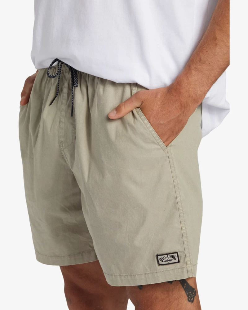 Billabong Mario Stretch 17" Elastic Waist Shorts - Nimbus Cloud