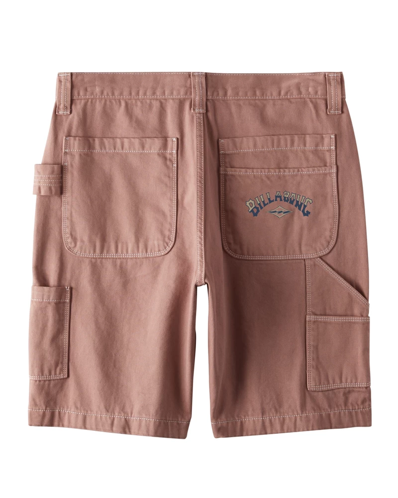 Billabong Bad Dog 21" Workwear Shorts - Rosewood