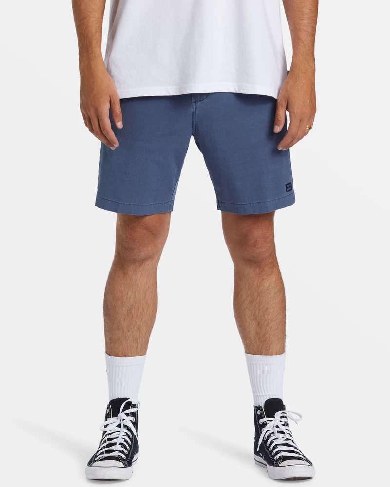 Billabong Crossfire Wave Yıkanmış 18" Hibrit Dalgıç şort - Barut Mavisi