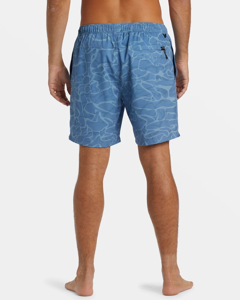 شورت Billabong A/Div Surftrek مقاس 17 بوصة للكرة الطائرة - غسيل أزرق
