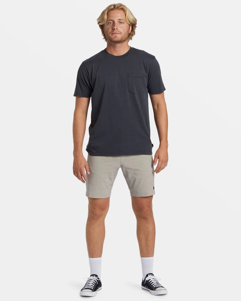 شورت بيلابونج كروس فاير سلوب 19 بوصة هجين غاطس - ستون