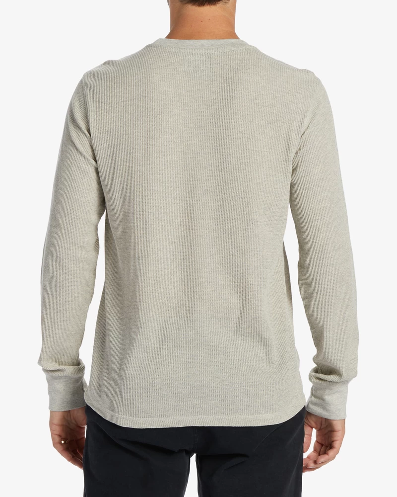 Billabong Essential Long Sleeve Thermal Top - Light Grey Heather