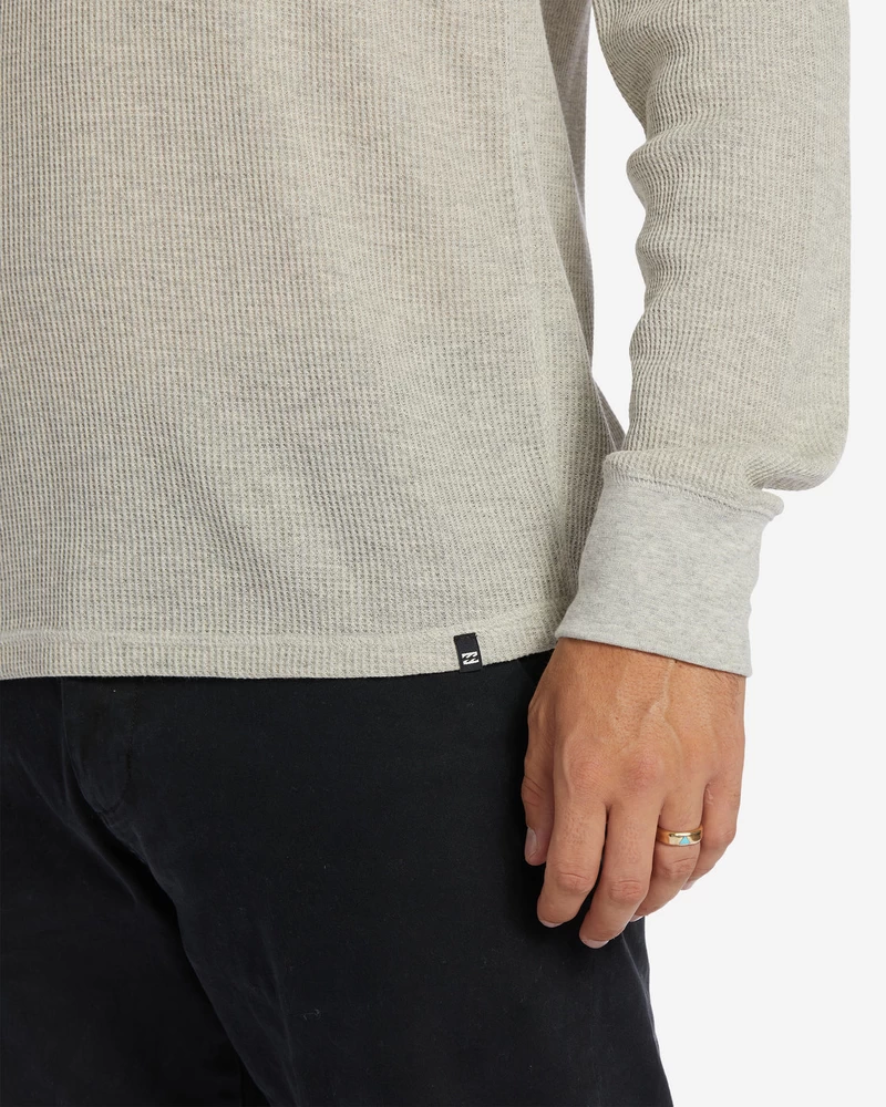 Billabong Essential Long Sleeve Thermal Top - Light Grey Heather
