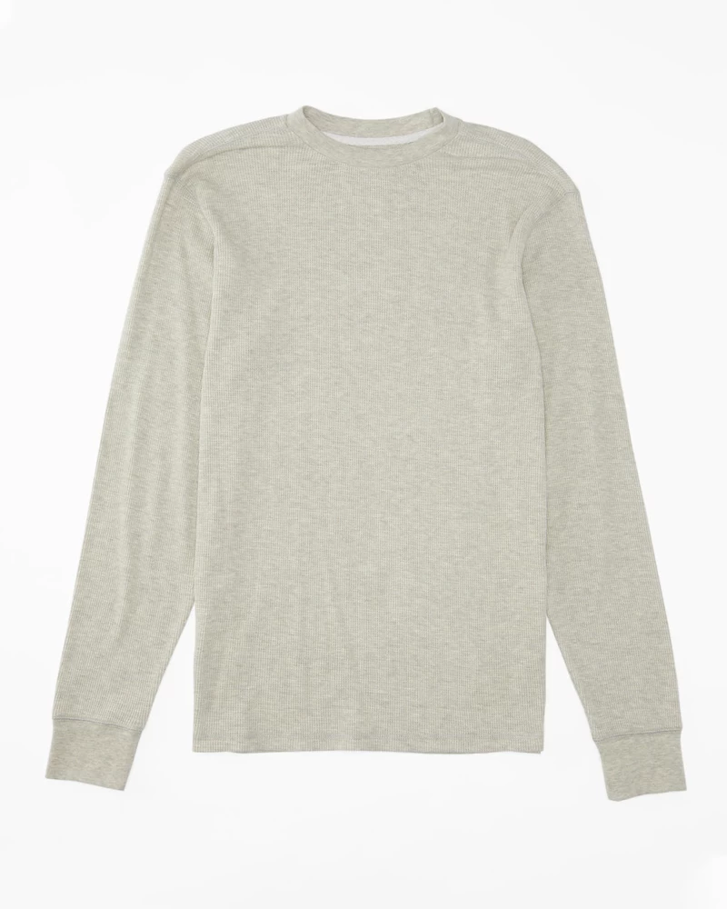 Billabong Essential Long Sleeve Thermal Top - Light Grey Heather