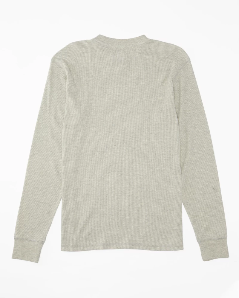 Billabong Essential Long Sleeve Thermal Top - Light Grey Heather